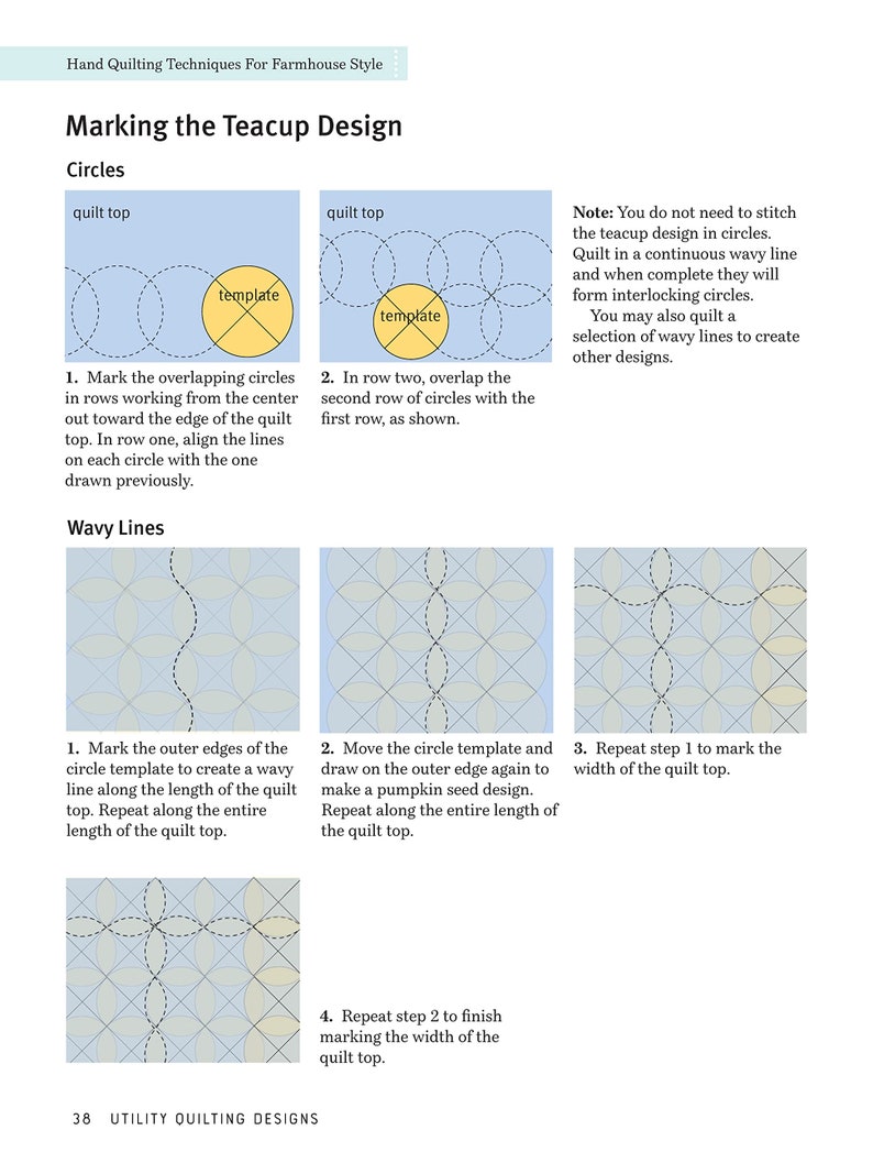 Hand Quilting Techniques for Farmhouse Style Book Easy, Stressfree