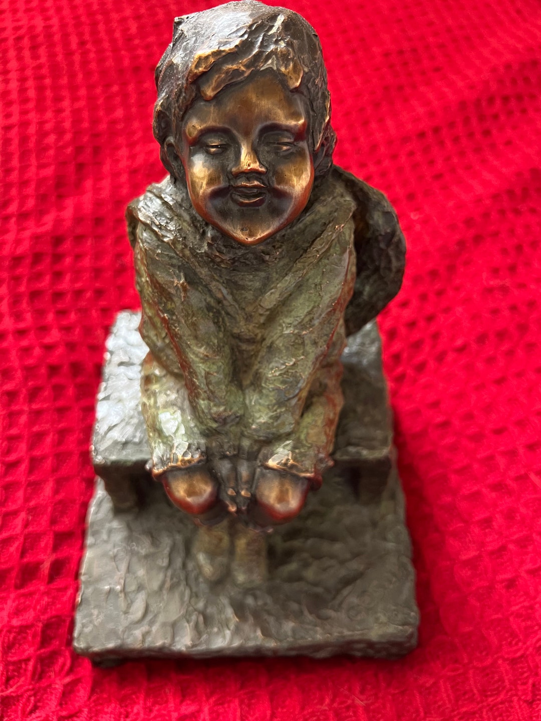 Vintage Bronze Sculpture Etsy