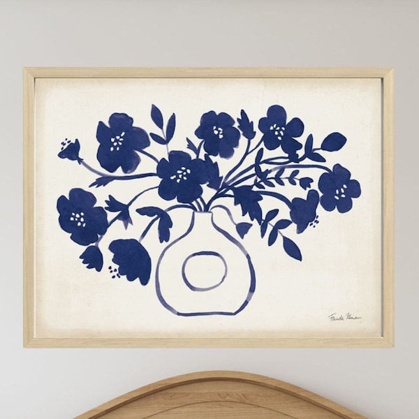 Blue Kitchen Art Etsy