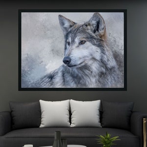 Wolf Art Print: Nature Photography for Rustic Home Decor