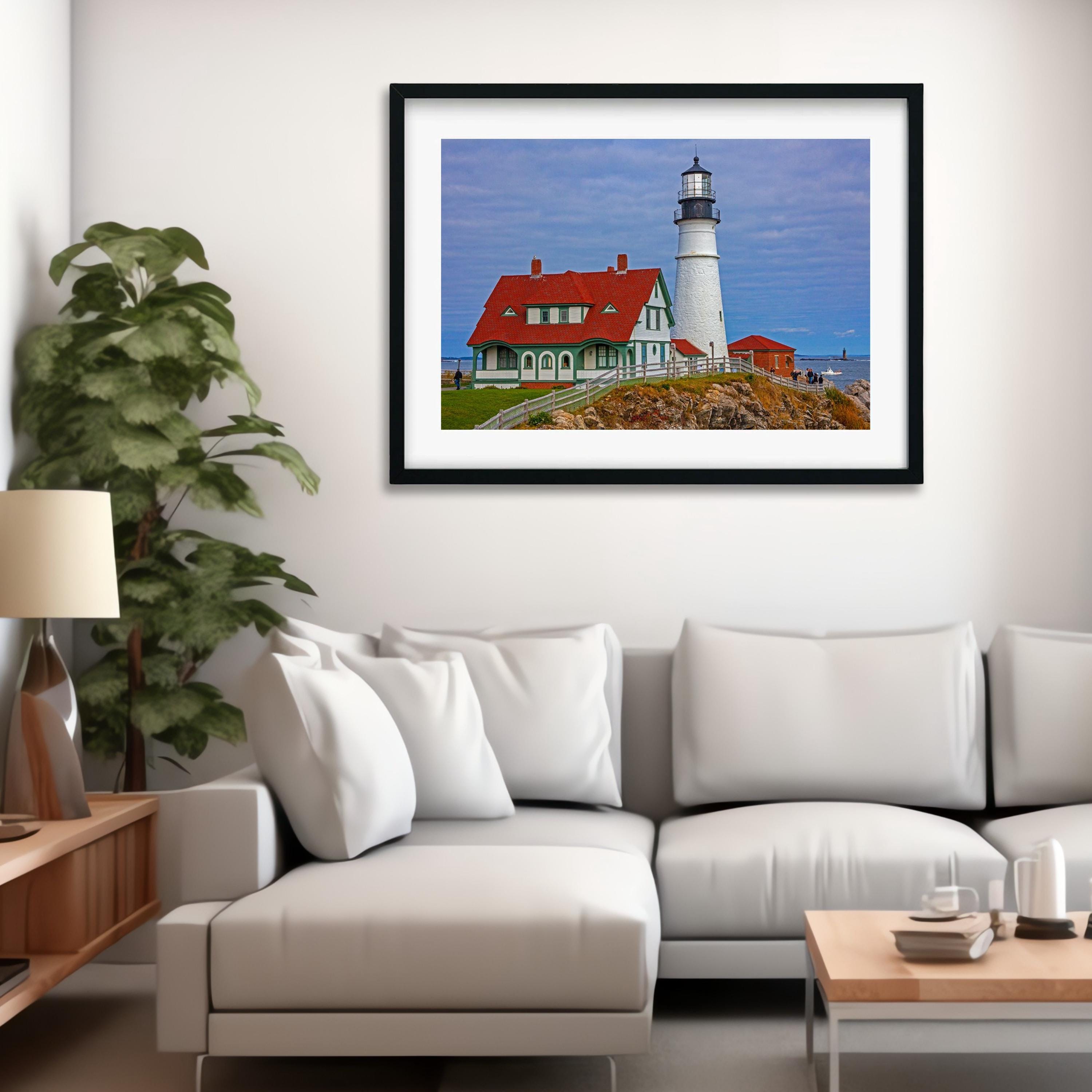 Portland Head Lighthouse Photography Print: Maine Coastal Wall Art - Etsy