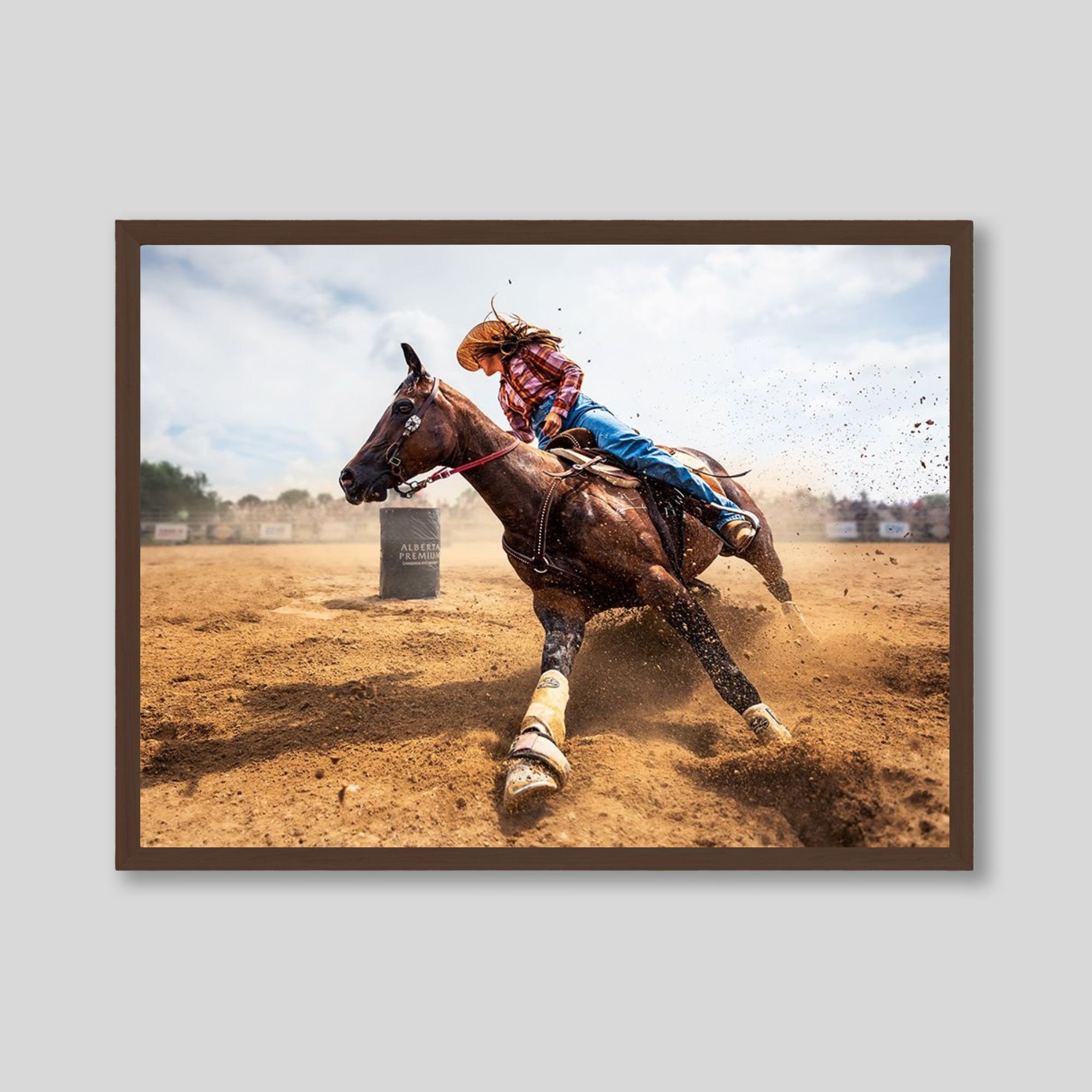Barrel Racing Action Photography Print, Rodeo Image Wall Art - Etsy