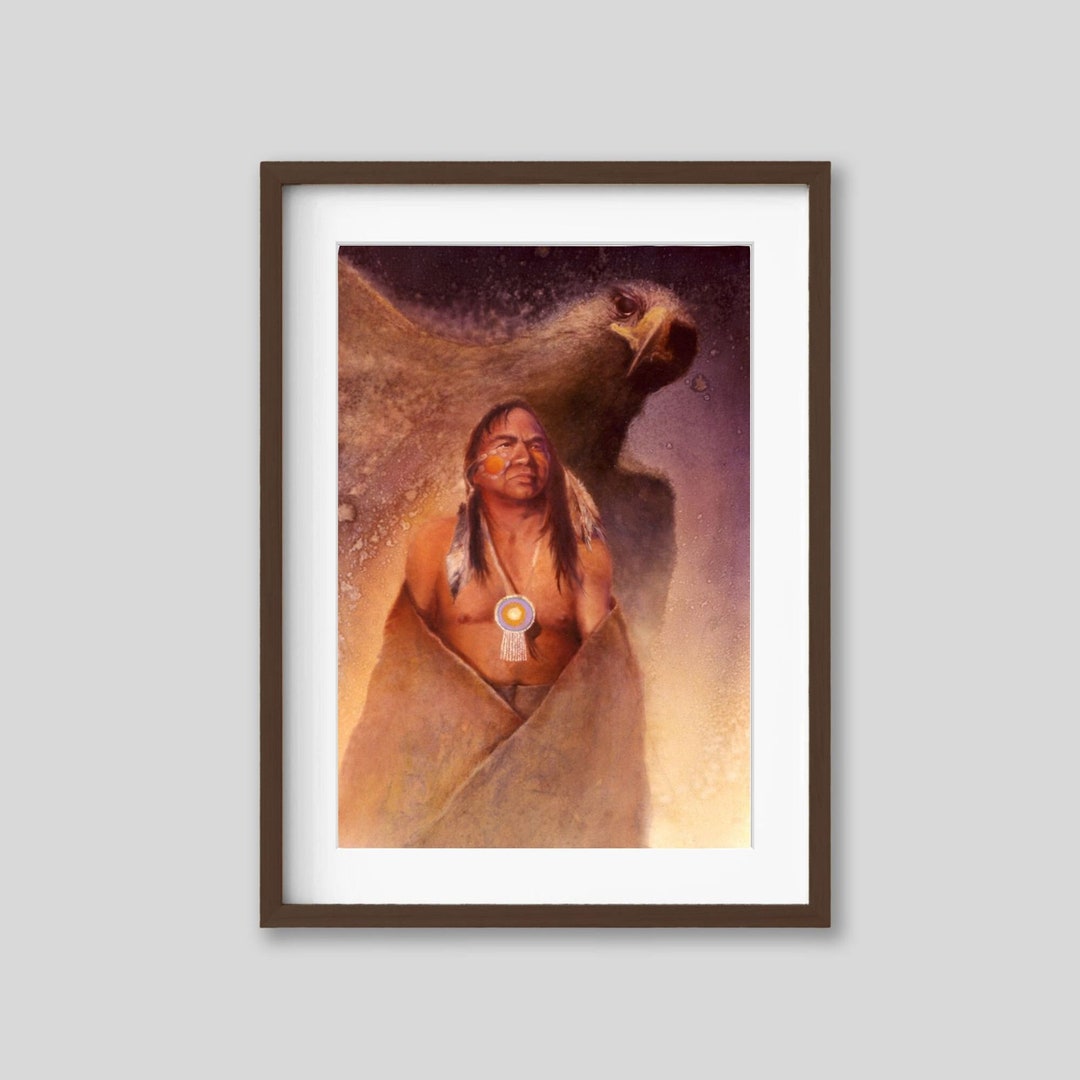 Eagle Spirit Native American Art Print: Denton Lund Painting - Etsy