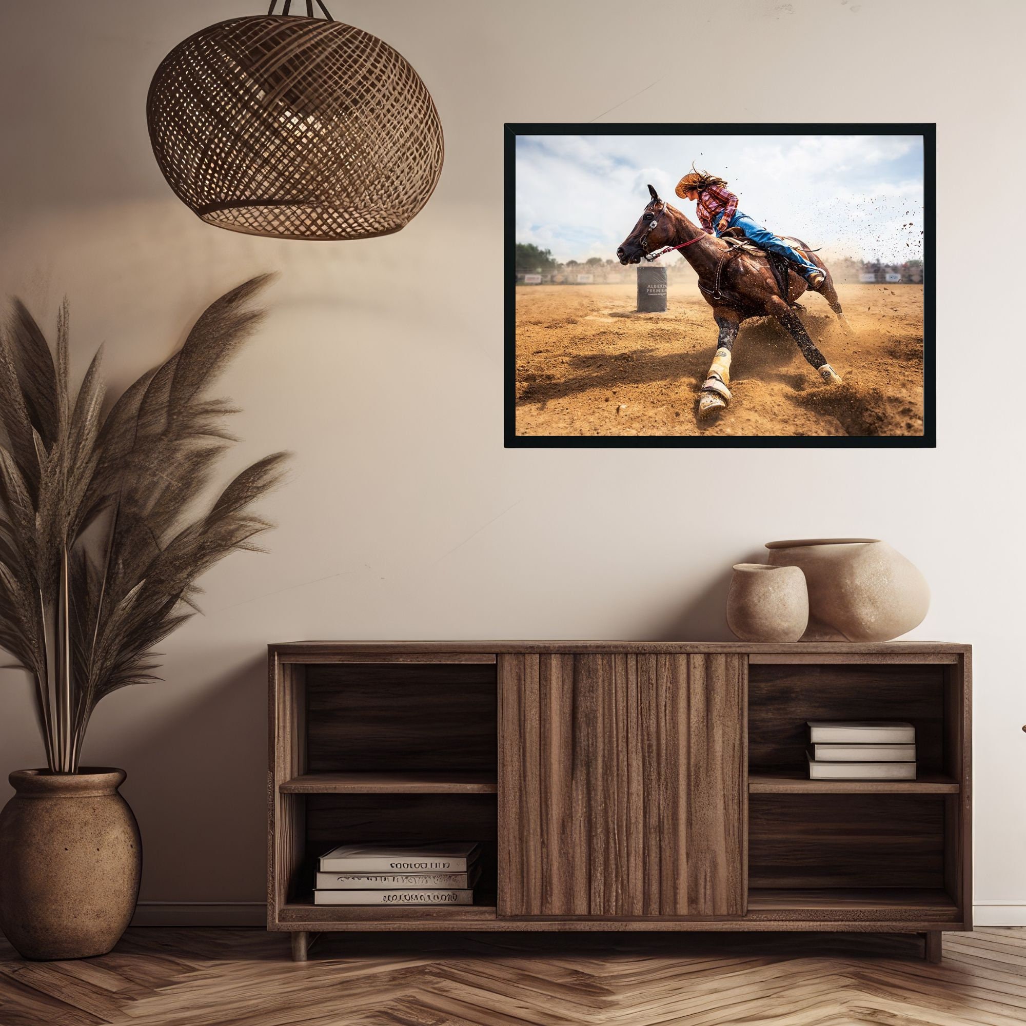 Barrel Racing Action Photography Print, Rodeo Image Wall Art - Etsy