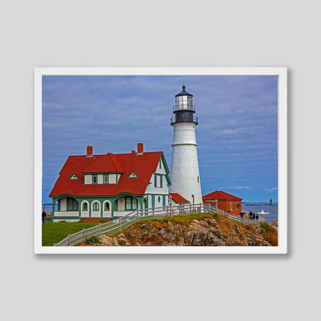 Portland Head Lighthouse Photography Print: Maine Coastal Wall Art - Etsy