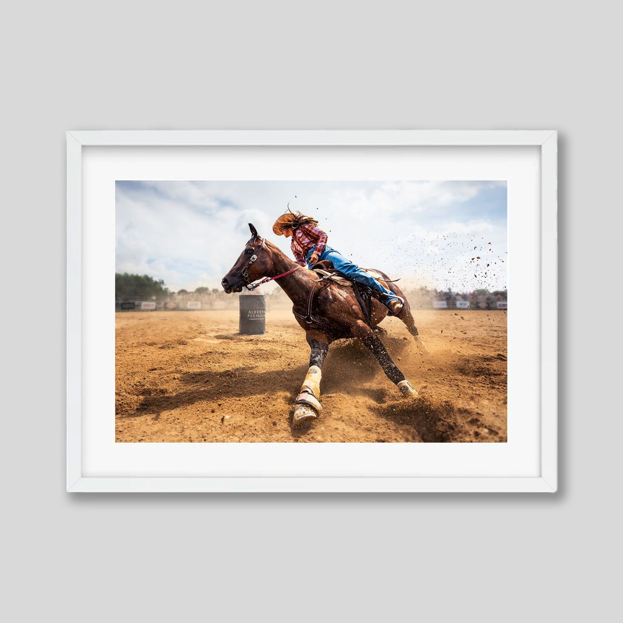 Barrel Racing Action Photography Print, Rodeo Image Wall Art - Etsy