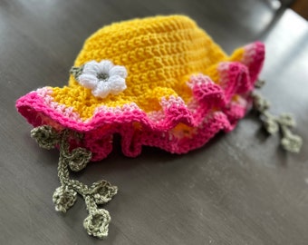 Sombrero de pescador de ganchillo de Flowerchild