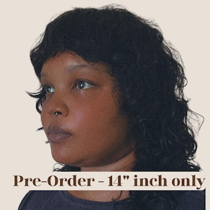 PRE-ORDER 14" ONLY Shaggy Mullet Wolf Cut Wig | Dark Brown | Edgy Rocker Style| Messy Wavy Elf Hair