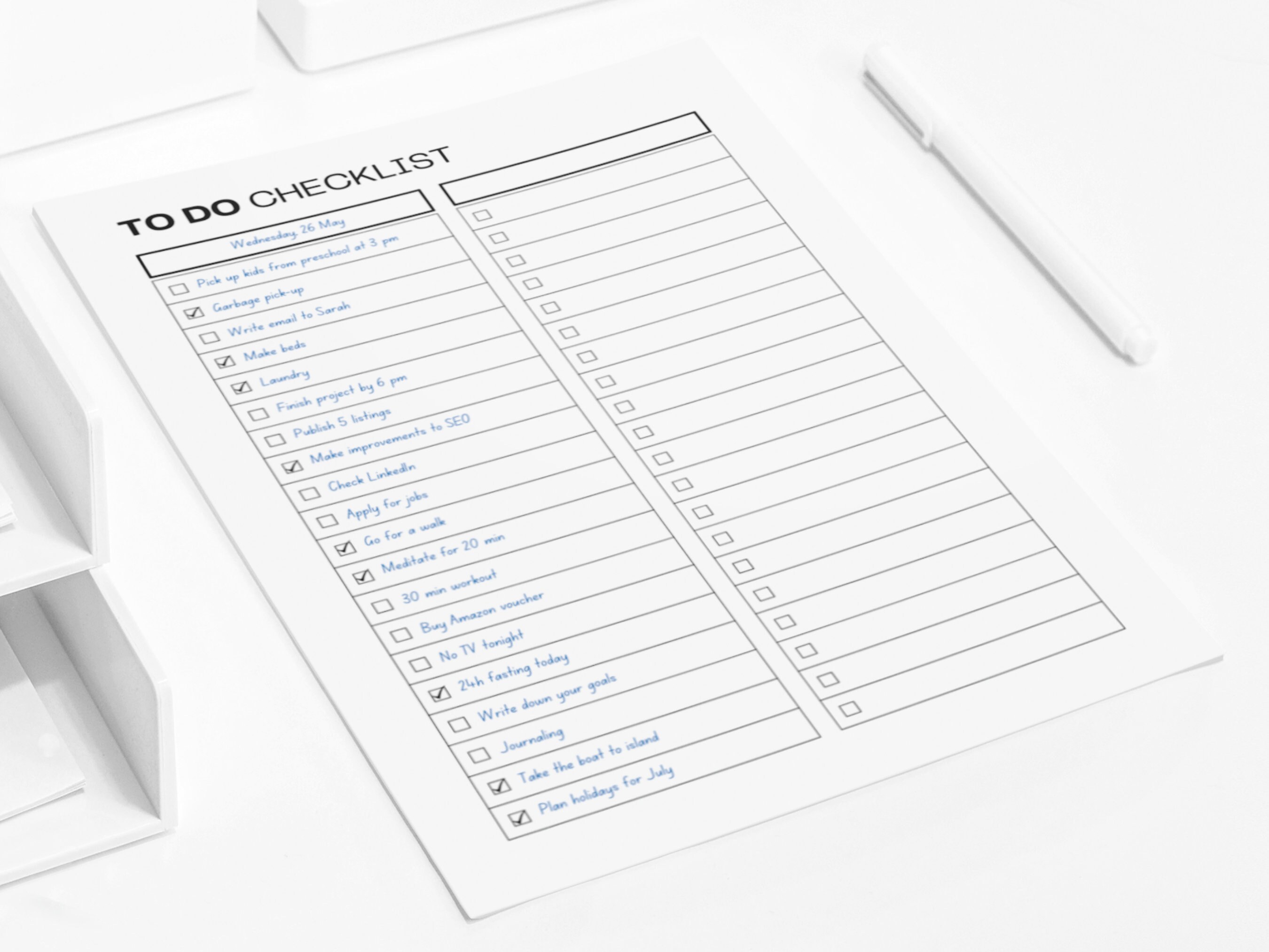 To Do List Bundle Weekly to Do List Daily to Do Checklist Morning