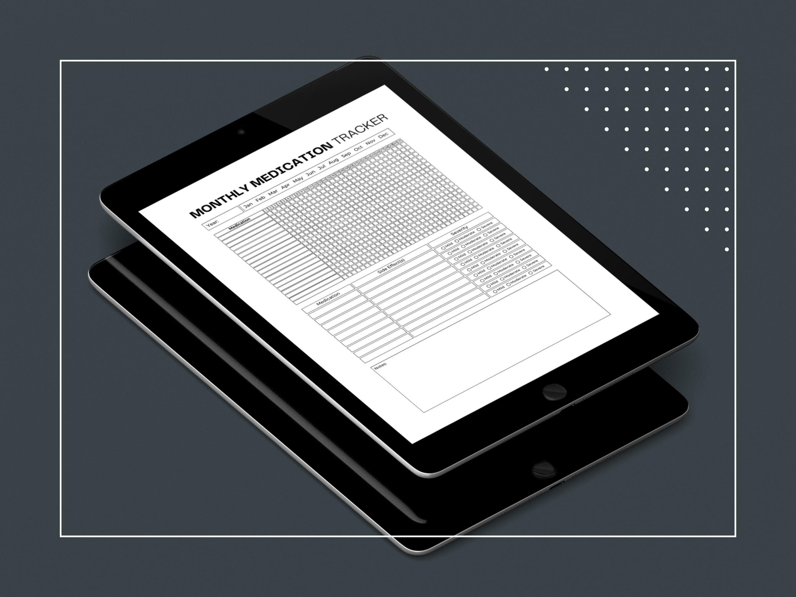 Printable Chronic Illness Tracker Fillable PDF Symptom Tracker Chronic ...