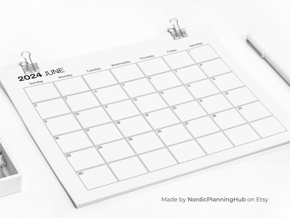 2024 Planner 2024 Printable Calendar 2024 Digital Planner 2024 Etsy
