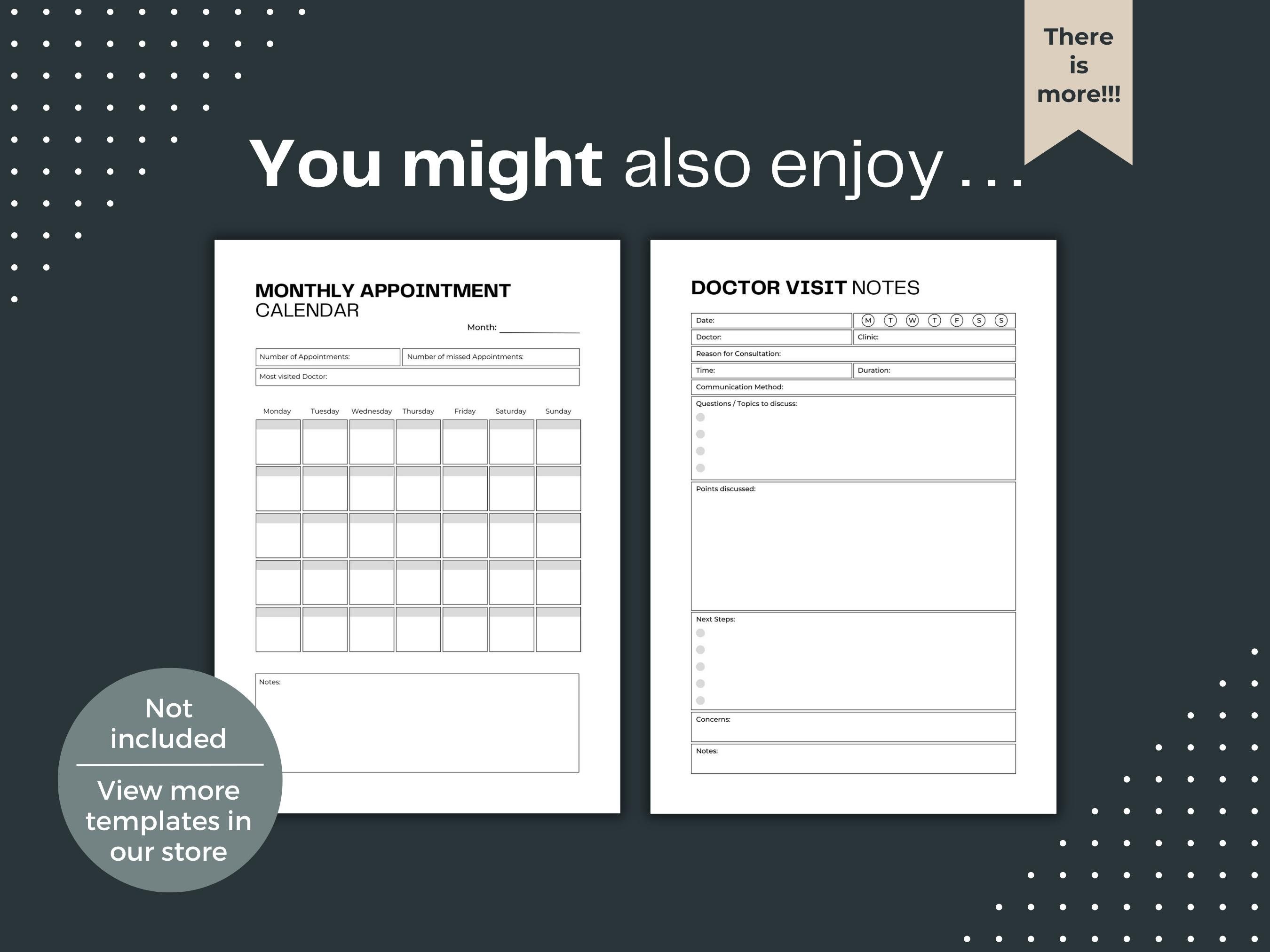 Annual Appointment Overview Printable Yearly Doctor - Etsy