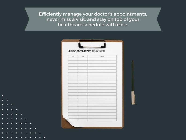 Appointment Tracker Printable Doctor Appointment Log Fillable PDF For Your Medical Binder Doctor Visit Log Book Doctor Visits Tracker image 3