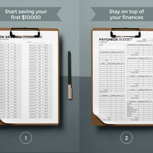 Finance Bundle Printable: Savings Challenge, Debt Tracker (Fillable PDF) image 4