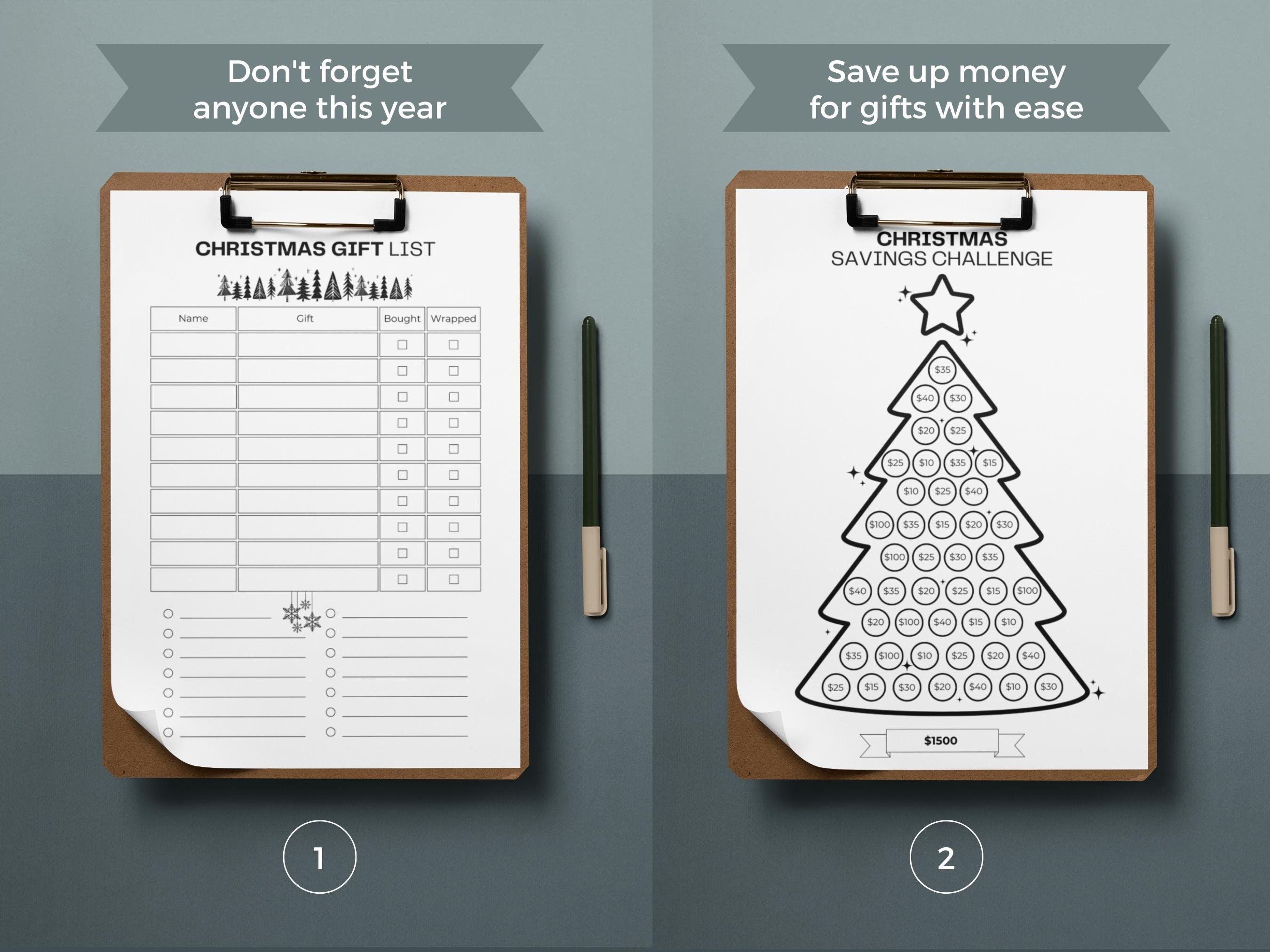 Christmas Planner Printable Bundle: Holiday Organizer (fillable PDF) - Etsy