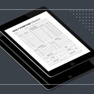Printable Daily Symptom Tracker Fillable PDF Chronic Illness Tracker ...
