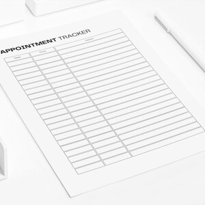 Appointment Tracker Printable Doctor Appointment Log Fillable PDF For Your Medical Binder Doctor Visit Log Book Doctor Visits Tracker image 4