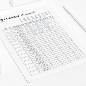 Finance Bundle Printable: Savings Challenge, Debt Tracker (Fillable PDF) image 5