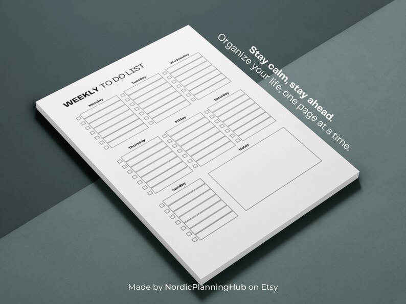 Paquete imprimible de listas de tareas pendientes / Listas de verificación diarias, semanales y rutinarias (PDF) imagen 2