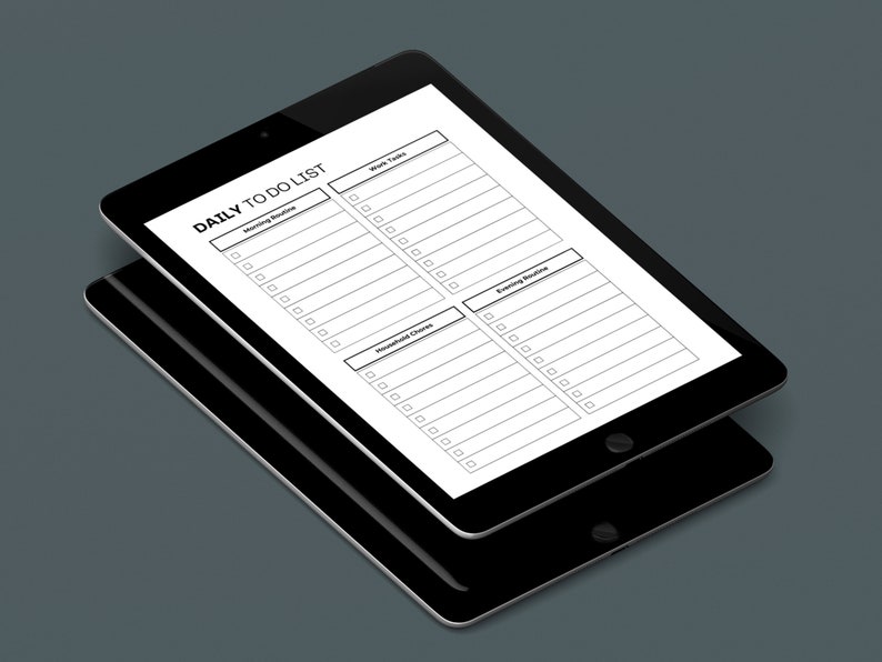 Paquete imprimible de listas de tareas pendientes / Listas de verificación diarias, semanales y rutinarias (PDF) imagen 6