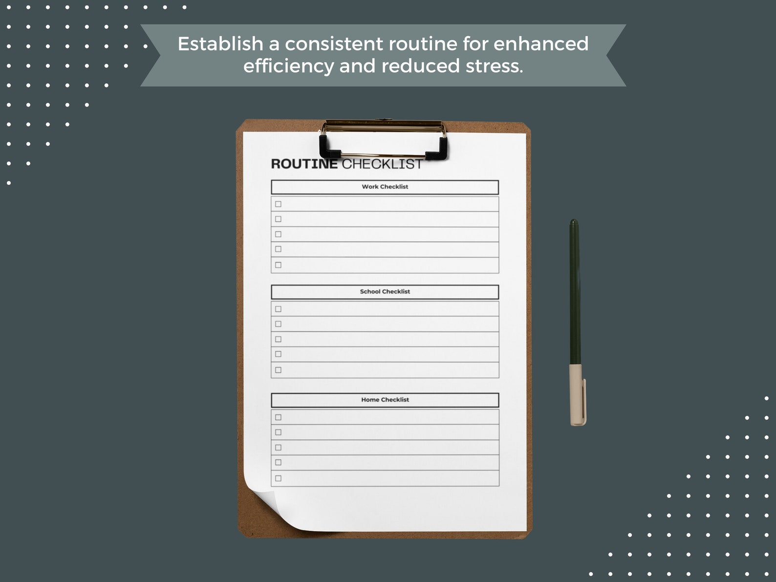 Minimalist Routine Checklist Template, Fillable PDF (A4, A5, Letter) - Etsy