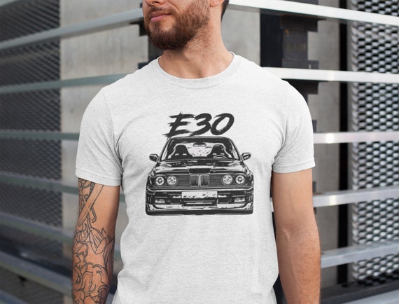 T-shirt homme classique fans de bmw m3 e30 chemise de voiture de
