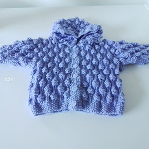 Baby Jacket with Hood  Lavender