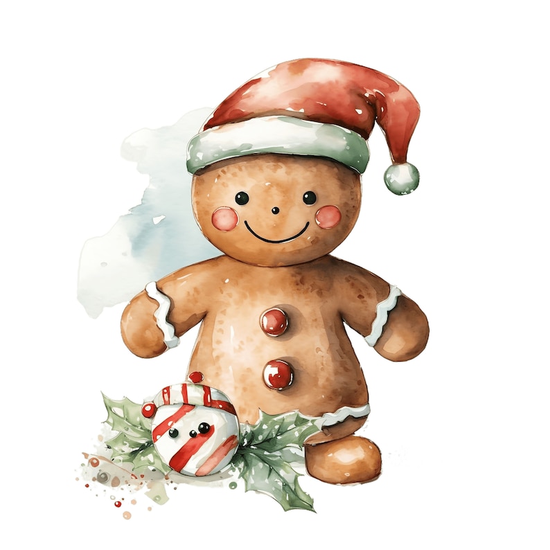 Omino Pan Di Zenzero Disegno Natale Clipart Omino di pan di zenzero / 10 JPG / Download digitale - Etsy Italia