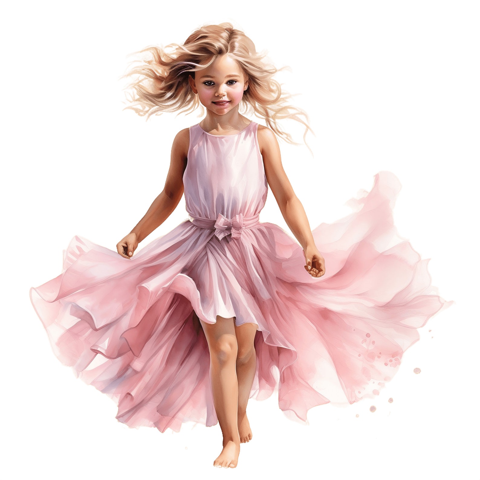 Little Girl Ballerina Clipart 10 JPG Cute Pink Ballet Dancer Printable ...