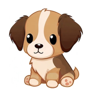 Cute Puppy Clipart Bundle | Smiling Dog PNG Files (digital Download) - Etsy