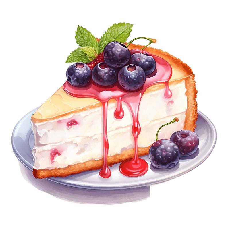 watercolor-cheesecake-clipart-strawberry-oreo-nutella-png-jpg-etsy