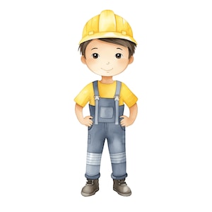 Bouw Clipart 10 JPG | Aquarel bouwvoertuigen graafmachine graafmachine bulldozer JPG bouw jongen kwekerij clipart