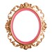 Pink Rococo Frames Clipart, 10 JPG Frames, Antique Baroque Vintage Clip ...