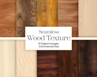 Texture venature del legno: carta digitale chiara e scura senza soluzione di continuità (10 JPG)
