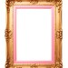 Pink Rococo Frames Clipart, 10 JPG Frames, Antique Baroque Vintage Clip ...