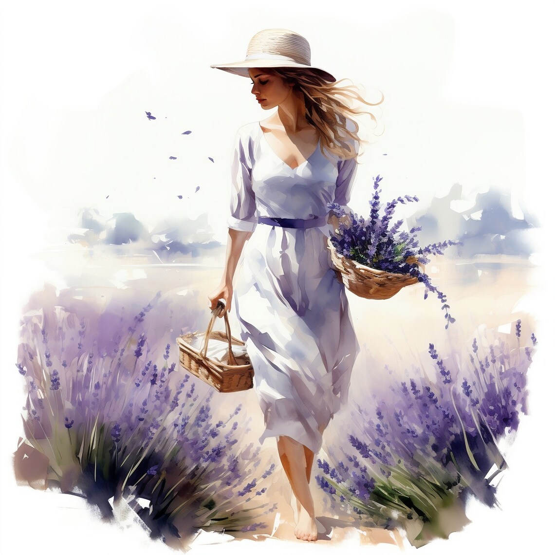 frau-im-lavendel-feld-clipart-10-png-aquarell-levander-feld