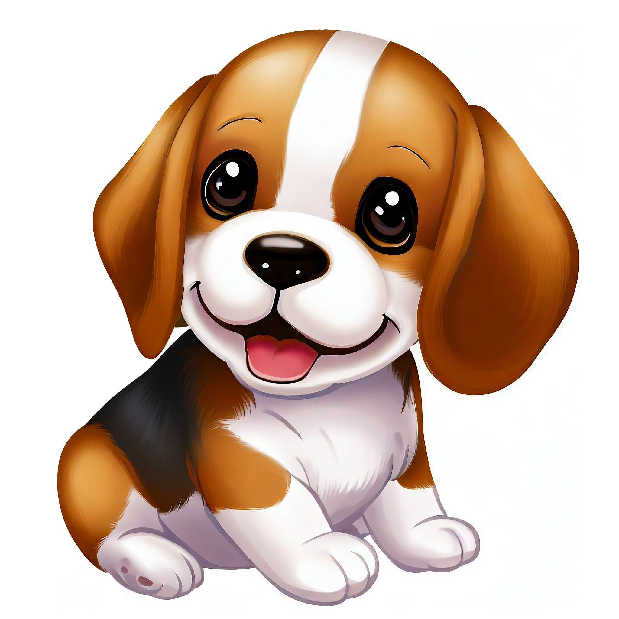Cute Puppy Clipart Bundle | Smiling Dog PNG Files (digital Download) - Etsy