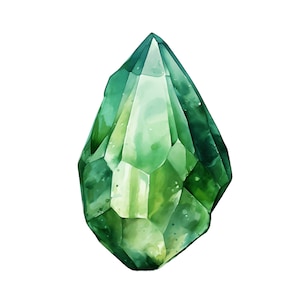 Gemstone Clipart Bundle | 10 JPG | Crystals Clip Art Gems Quartz Crystal Stones Graphics Minerals Commercial Use