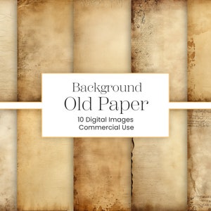 Vintage Paper Textures | 10 JPG | Old Paper Textures Digital Paper Pack backgrounds instant download commercial use Digital download