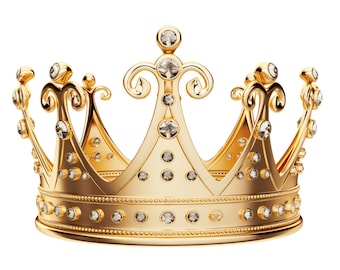 Gold Crown Clipart: Royal Crowns Bundle (Digital Download)