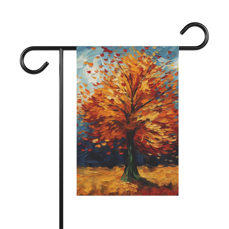 Fall Garden flag, Fall Thanksgiving garden flag, Autumn yard flag, Fall Welcome flag, Hello fall garden flag image 3