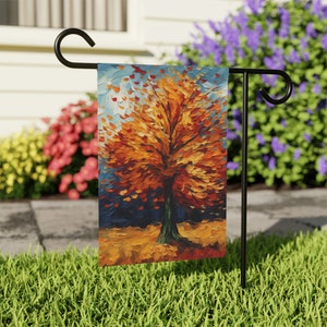 Fall Garden flag, Fall Thanksgiving garden flag, Autumn yard flag, Fall Welcome flag, Hello fall garden flag image 6