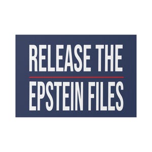 Release the Epstein Files - Protest Sign, Yard Decoration, Political Statement, Rally Banner, Home Decor, Patriotic Lawn Sign image 4