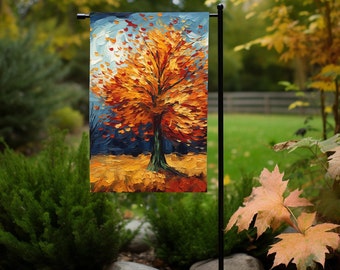 Fall Garden flag, Fall Thanksgiving garden flag, Autumn yard flag, Fall Welcome flag, Hello fall garden flag