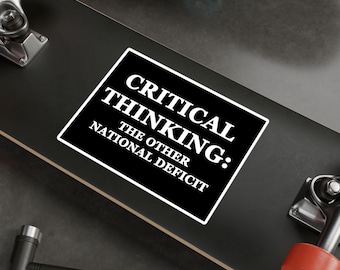 Critical Thinking Sticker Political Decor Kamala Harris Support Gift Pro-Progressive Education Reform Gift for Teachers Democrat Vinyl Decal