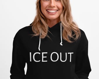 Sudadera antifascista ICE OUT Fight for Freedom / sudadera con capucha de protesta política