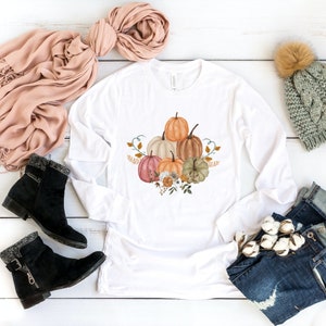 Pumpkin Long Sleeve, Fall Long Sleeve, Thanksgiving Long Sleeve