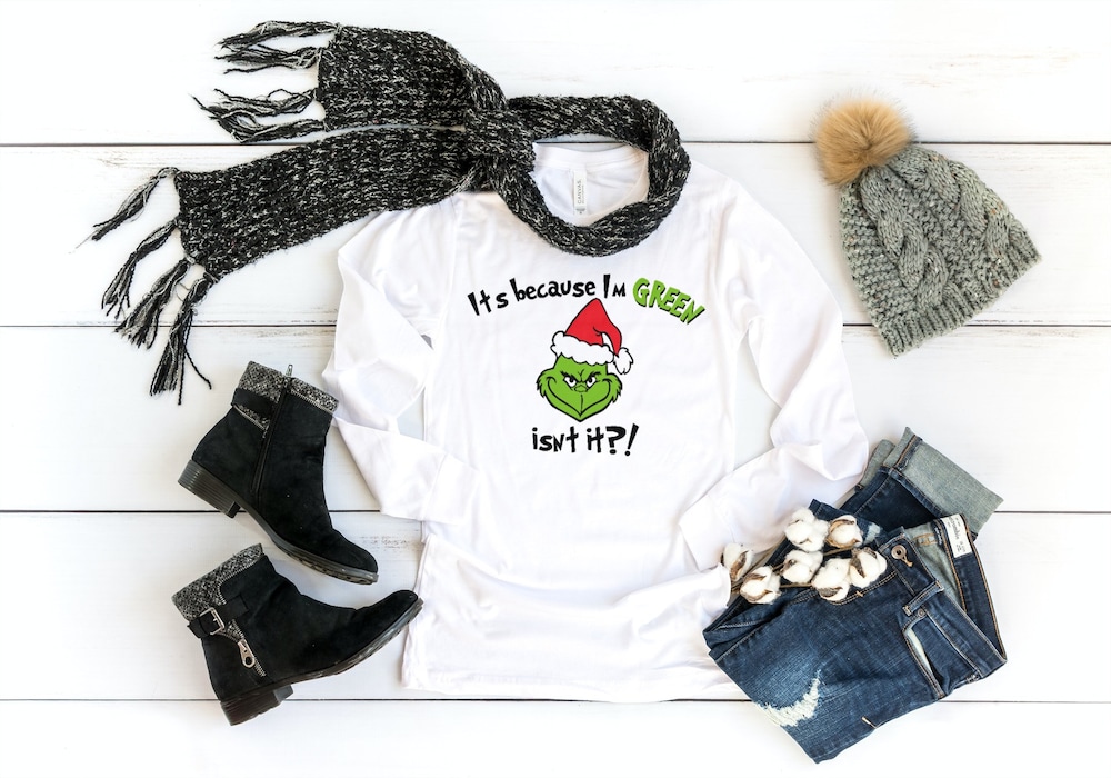 Grinch Long Sleeve, Christmas Long Sleeve, Holiday Long Sleeve