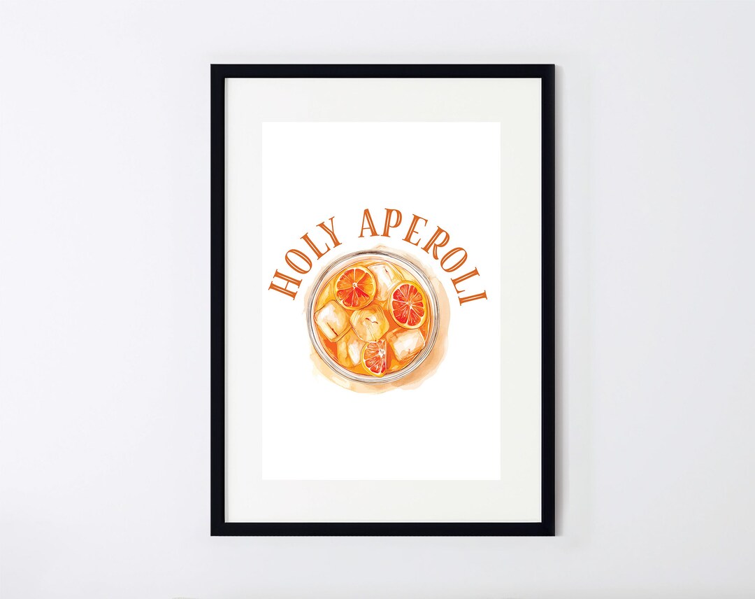 Holy Aperoli! 6er Set Aperol Plastikgläser – BPA-frei, Perfekt Für Party & Camping