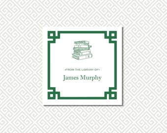 Bookplate Stickers: Personalized Book Labels | 3" Square